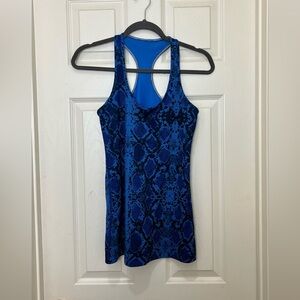LULULEMON snake skin print tank top size 8
